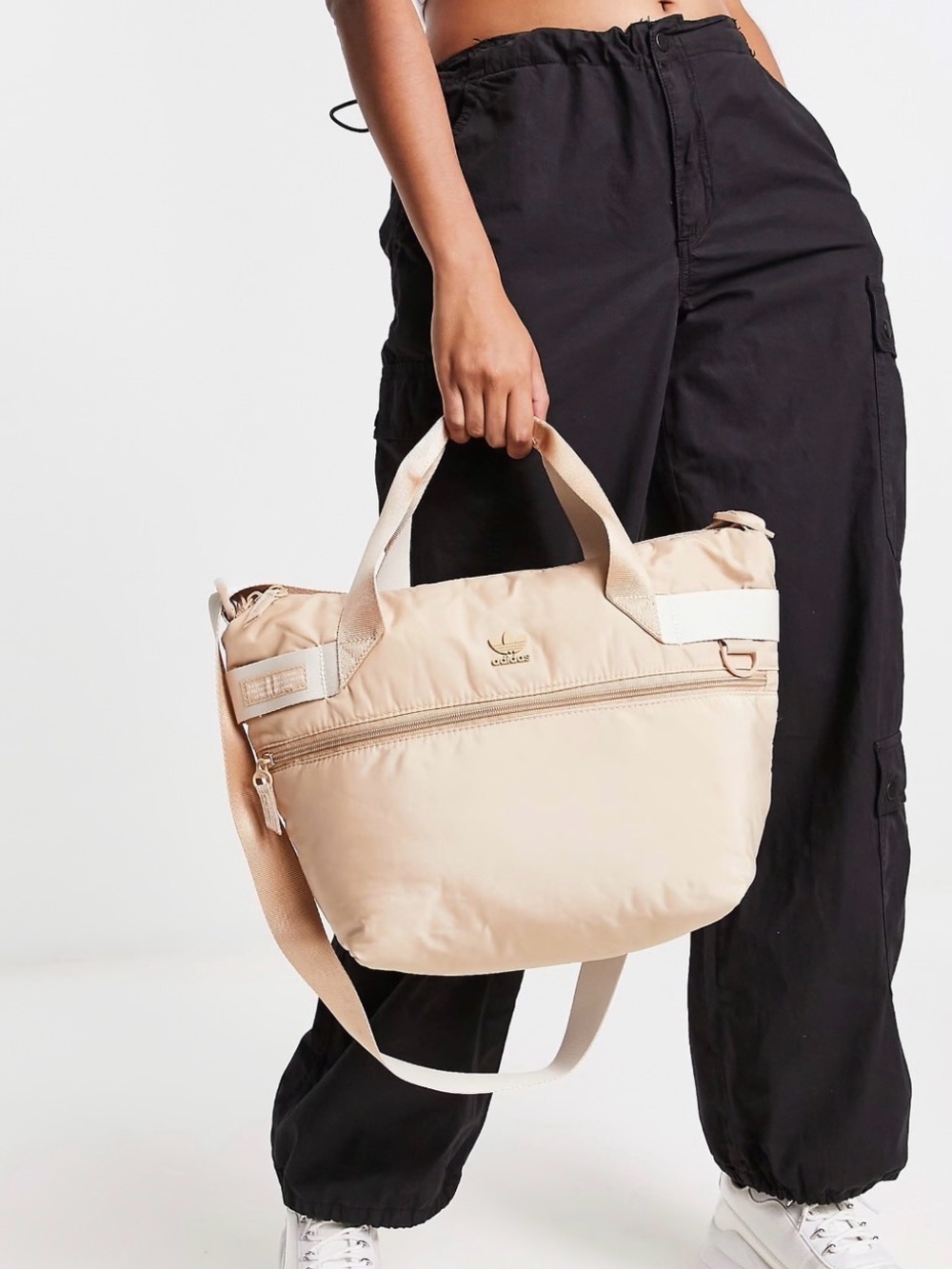 Adidas Originals Puffer Shopper Beige Tote Bag